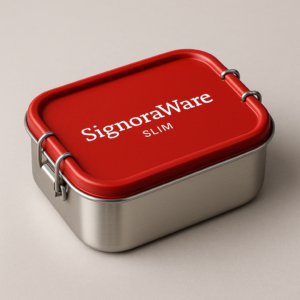 SignoraWare Slim Stainless Steel Lunch Box
